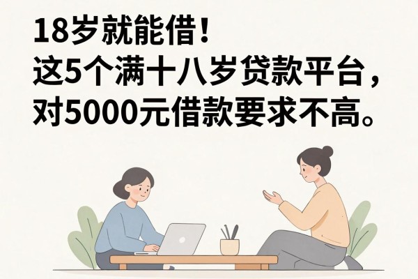 18岁就能借！这5个满十八岁贷款平台对5000元借款要求不高，亲测靠谱
