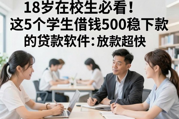 18岁在校生必看!这5个学生借钱500稳下款的贷款软件,放款超快!