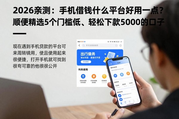 2026亲测:手机借钱什么平台好用一点?顺便精选5个门槛低、轻松下款5000的口子
