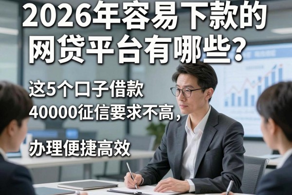 2026年容易下款的网贷平台有哪些?这5个口子借款40000征信要求不高,办理便捷高效!