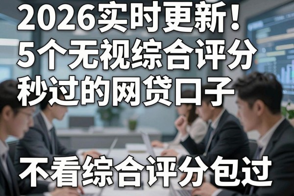 2026实时更新！5个无视综合评分秒过的网贷口子，不看综合评分包过