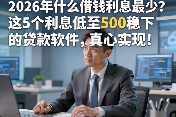 2026年什么借钱利息最少?这5个利息低至500稳下的贷款软件真心实在!