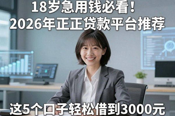 18岁急用钱必看!2026年正规贷款平台推荐,这5个口子轻松借到3000元