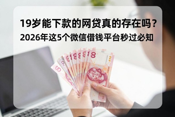 19岁能下款的网贷真的存在吗?2026年这5个微信借钱平台秒过必知