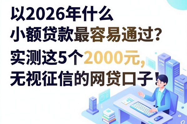 2026年什么小额贷款最容易通过？实测这5个2000元无视征信的网贷口子！