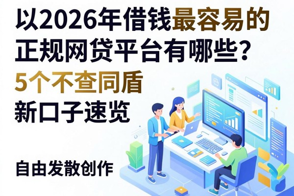 2026年借钱最容易的正规网贷平台有哪些？这5个不查同盾新口子速览