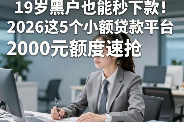 19岁黑户也能秒下款!2026这5个小额贷款平台,2000元额度速抢