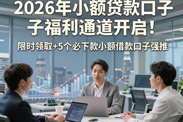 2026年小额贷款口子福利通道开启!限时领取+5个必下款小额借款口子强推