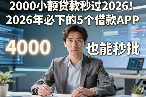 2000小额贷款秒过2026!2026年必下的5个借款APP,4000也能秒批