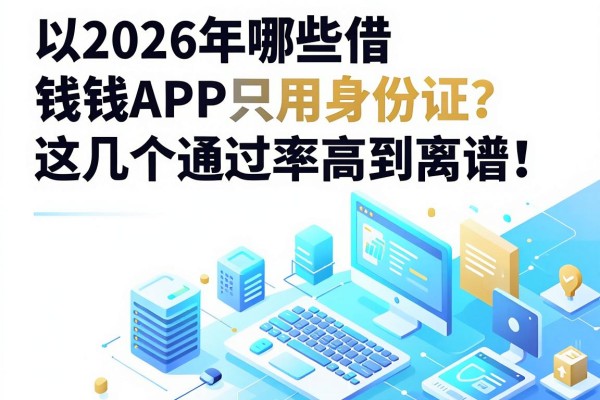 2026年哪些借钱APP只用身份证?这几个通过率高到离谱!