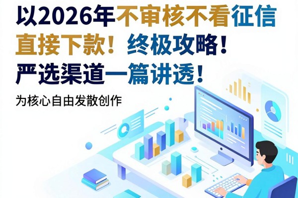 2026年不审核不看征信直接下款终极攻略！严选渠道一篇讲透！