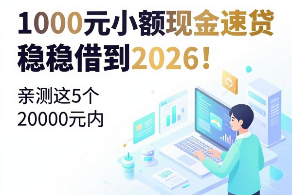 1000元小额现金速贷稳稳借到2026!亲测这5个20000元内借钱软件超靠谱