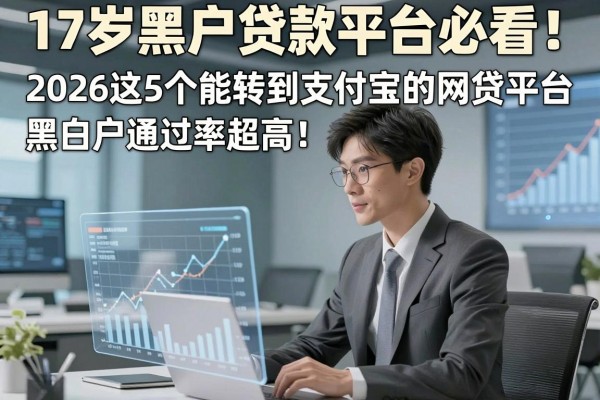 17岁黑户贷款平台必看!2026这5个能转到支付宝的网贷平台,黑白户通过率超高