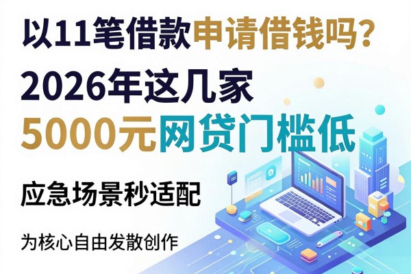 11笔借款容易申请借钱吗？2026年这几家5000元网贷门槛低，应急场景秒适配