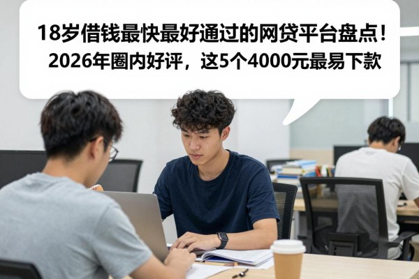 18岁借钱最快最好通过的网贷平台盘点!2026年圈内好评,这5个4000元最易下款。