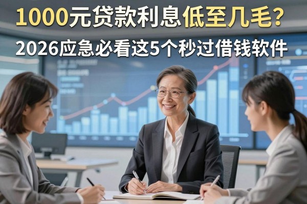 1000元贷款利息低至几毛？2026应急必看这5个秒过借钱软件