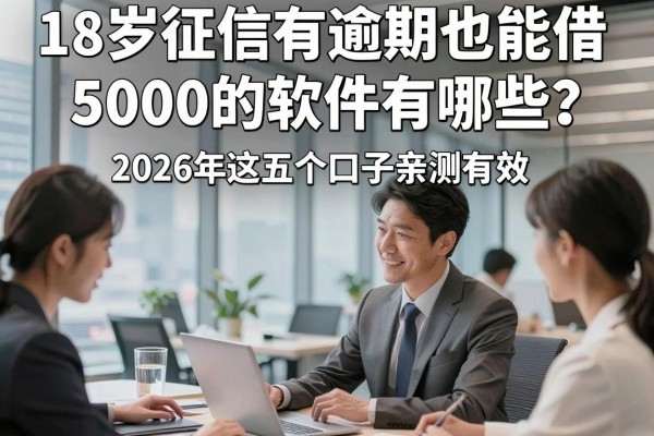 18岁征信有逾期也能借5000的软件有哪些?2026年这五个口子亲测有效!