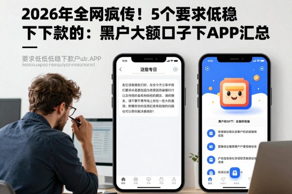 2026年全网疯传！5个要求低稳下款的黑户大额口子包下APP汇总