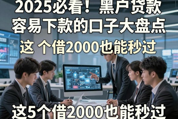 2025必看！黑户贷款容易下款的口子大盘点，这5个借2000也能秒过