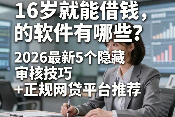 16岁就能借钱的软件有哪些?2026最新5个隐藏审核技巧+正规网贷平台推荐