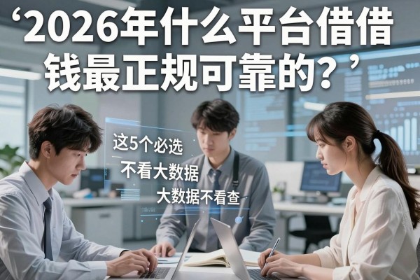 2026年什么平台借钱最正规可靠的？这5个必选不看大数据不看查！
