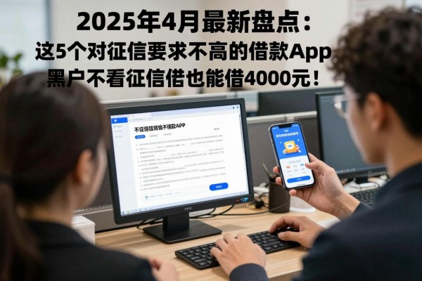 2025年4月最新盘点：这5个对征信要求不高的借款App，黑户不看征信也能借4000元！