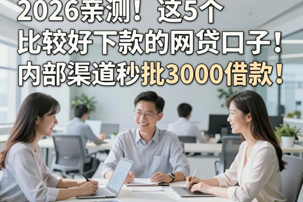 2026亲测!这5个比较好下款的网贷口子,内部渠道秒批3000借款!