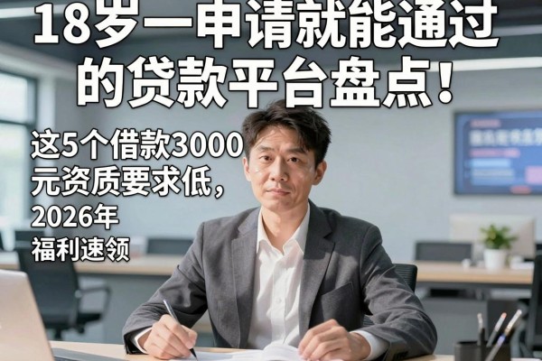 18岁一申请就能通过的贷款平台盘点！这5个借款3000元资质要求低，2026年福利速领