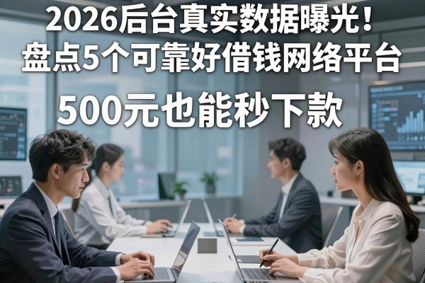 2026后台真实数据曝光!盘点5个可靠好借钱网络平台,500元也能秒下款