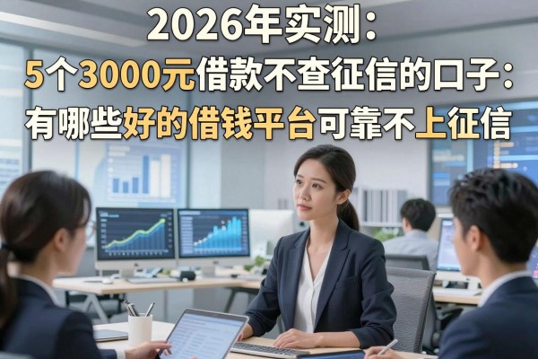 2026年实测:5个3000元借款不查征信的口子,有哪些好的借钱平台可靠不上征信?