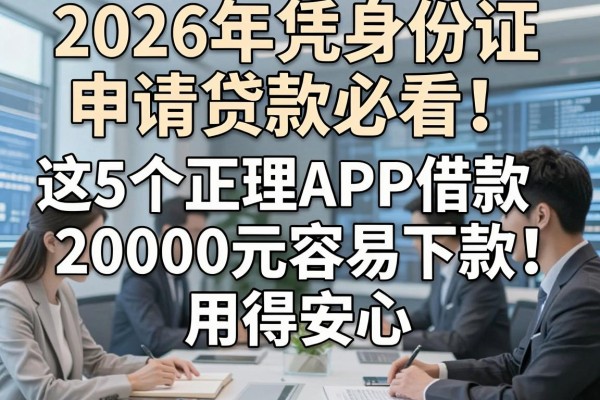 2026年凭身份证申请贷款必看!这5个正规APP借款20000元容易下款,用得安心