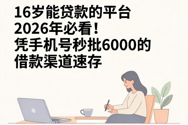 16岁能贷款的平台2026年必看!凭手机号秒批6000的借款渠道速存
