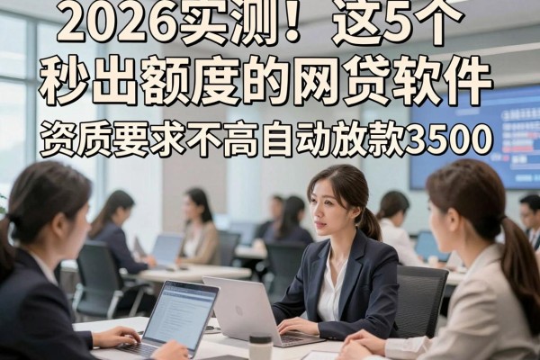 2026实测！这5个秒出额度的网贷软件，资质要求不高自动放款3500