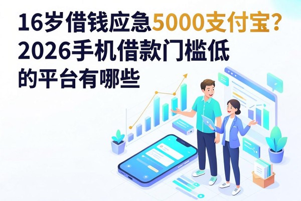 16岁借钱应急5000支付宝？2026手机借款门槛低的平台有哪些