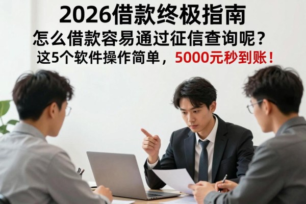 2026借款终极指南:怎么借款容易通过征信查询呢?这5个软件操作简单,5000元秒到账!