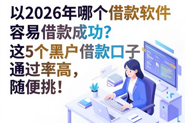 2026年哪个借款软件容易借款成功?这5个黑户借款口子通过率高,随便挑!