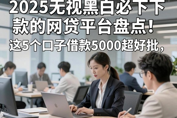 2025无视黑白必下款的网贷平台盘点！这5个口子借款5000超好批，黑白户都贴心
