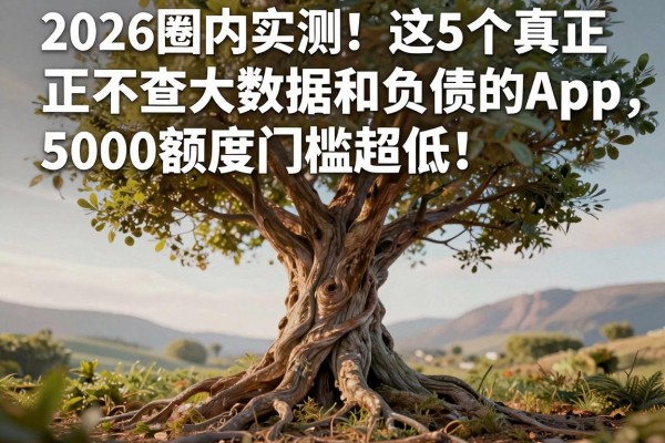2026圈内实测!这5个真正不查大数据和负债的App,5000额度门槛超低