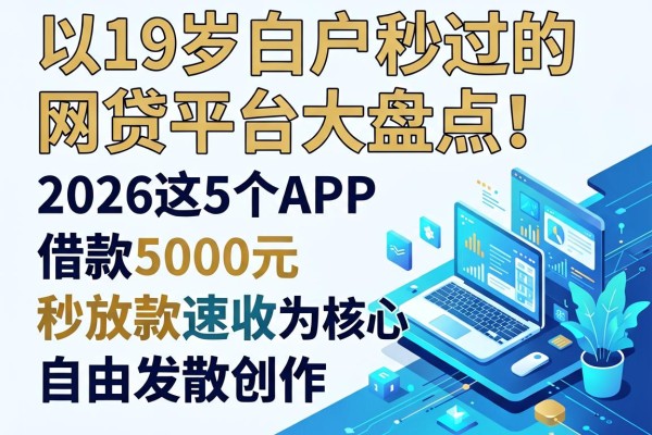 19岁白户秒过的网贷平台大盘点!2026这5个APP,借款5000元秒放款速收