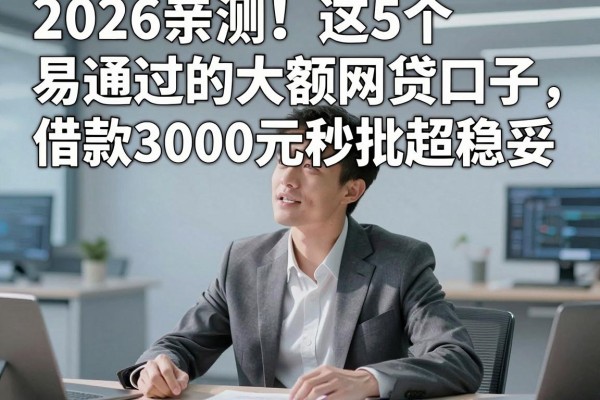 2026亲测！这5个易通过的大额网贷口子，借款3000元秒批超稳妥
