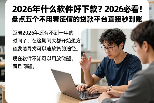 2026年什么软件好下款?2026必看!盘点五个不用看征信的贷款平台直接秒到账