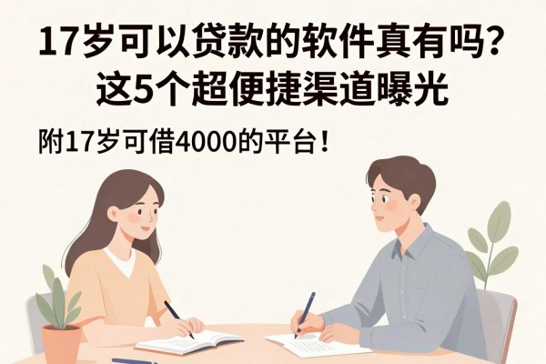 17岁可以贷款的软件真有吗？这5个超便捷渠道曝光，附17岁可借4000的平台！