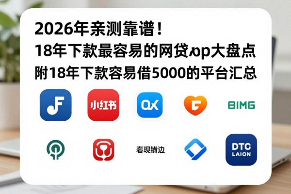 2026年亲测靠谱!18年下款最容易的网贷app大盘点,附18年下款容易借50000的平台汇总
