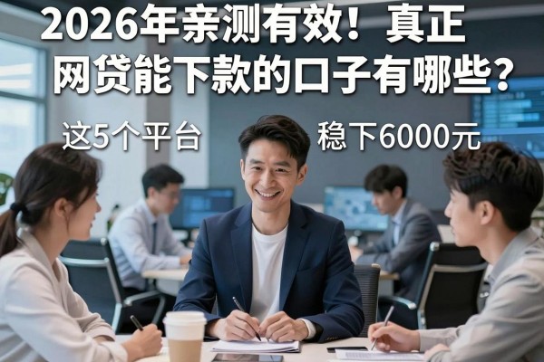 2026年亲测有效！真正网贷能下款的口子有哪些？这5个平台稳下6000元