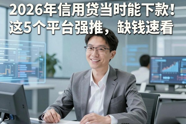 2026年信用贷当时能下款!这5个平台强推,缺钱速看
