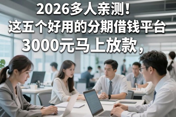2026多人亲测！这五个好用的分期借钱平台，3000元马上放款