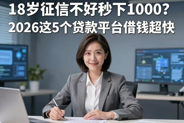 18岁征信不好秒下1000?2026这5个贷款平台借钱超快!