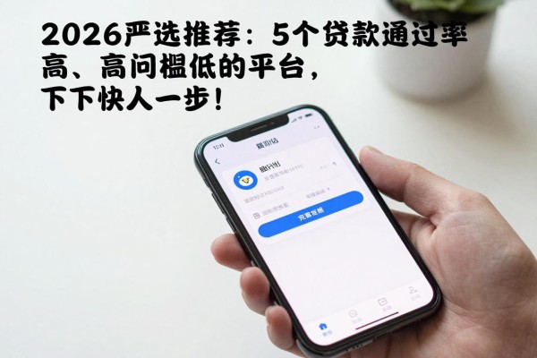 2026严选推荐:5个贷款通过率高、门槛低的平台,下款快人一步!
