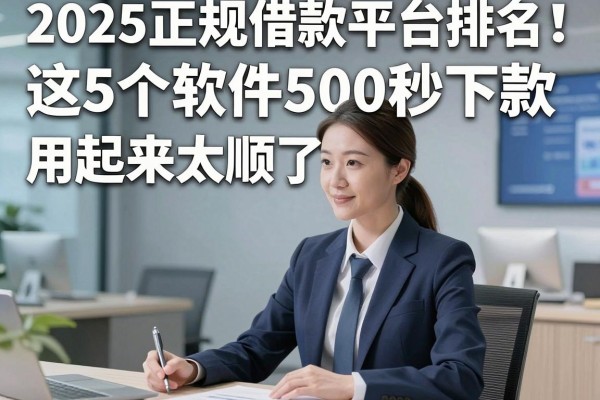 2025正规借款平台排名!这5个软件500秒下款,用起来太顺了