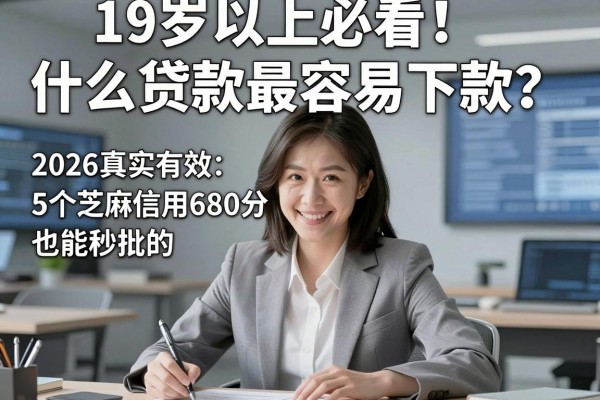 19岁以上必看！什么贷款最容易下款？2026真实有效：5个芝麻信用680分也能秒批的网贷攻略